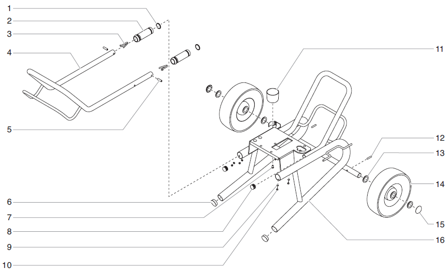 EPX2555 Advantage Series Low Boy Cart Assembly